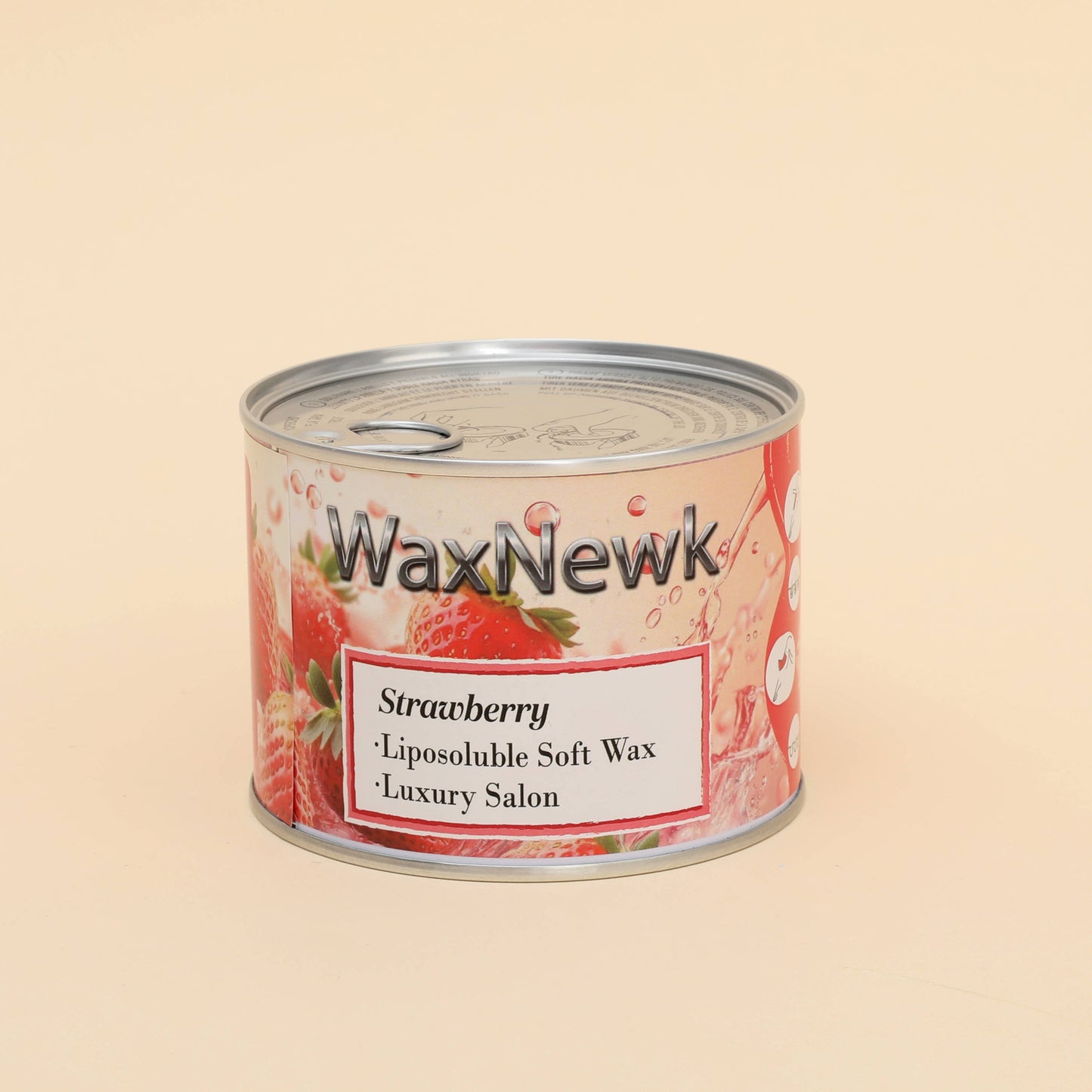 WaxNewK Hair Removal warm Wax 400g strawberry metal tin Salons Painless Depilatory soft Wax liposoluable