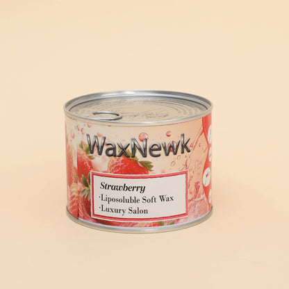 WaxNewK Hair Removal warm Wax 400g strawberry metal tin Salons Painless Depilatory soft Wax liposoluable