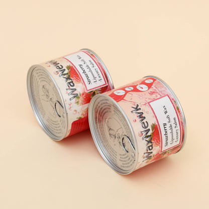 WaxNewK Hair Removal warm Wax 400g strawberry metal tin Salons Painless Depilatory soft Wax liposoluable