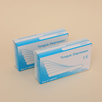 WaxNewK factory sale 100 Large Wax Waxing Wood Body Hair Removal Sticks Applicator Spatula wax wooden spatula