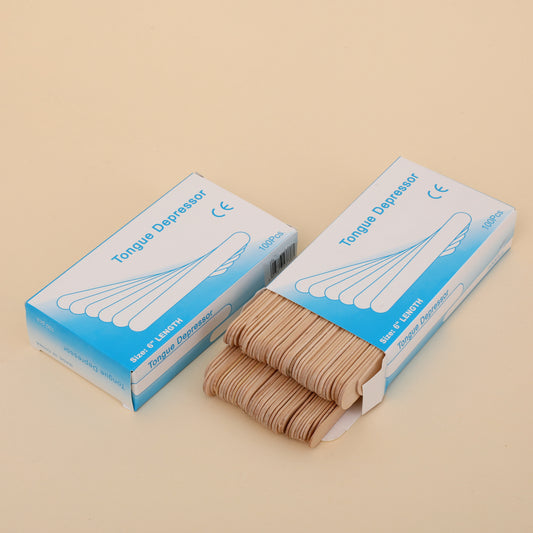 WaxNewK factory sale 100 Large Wax Waxing Wood Body Hair Removal Sticks Applicator Spatula wax wooden spatula