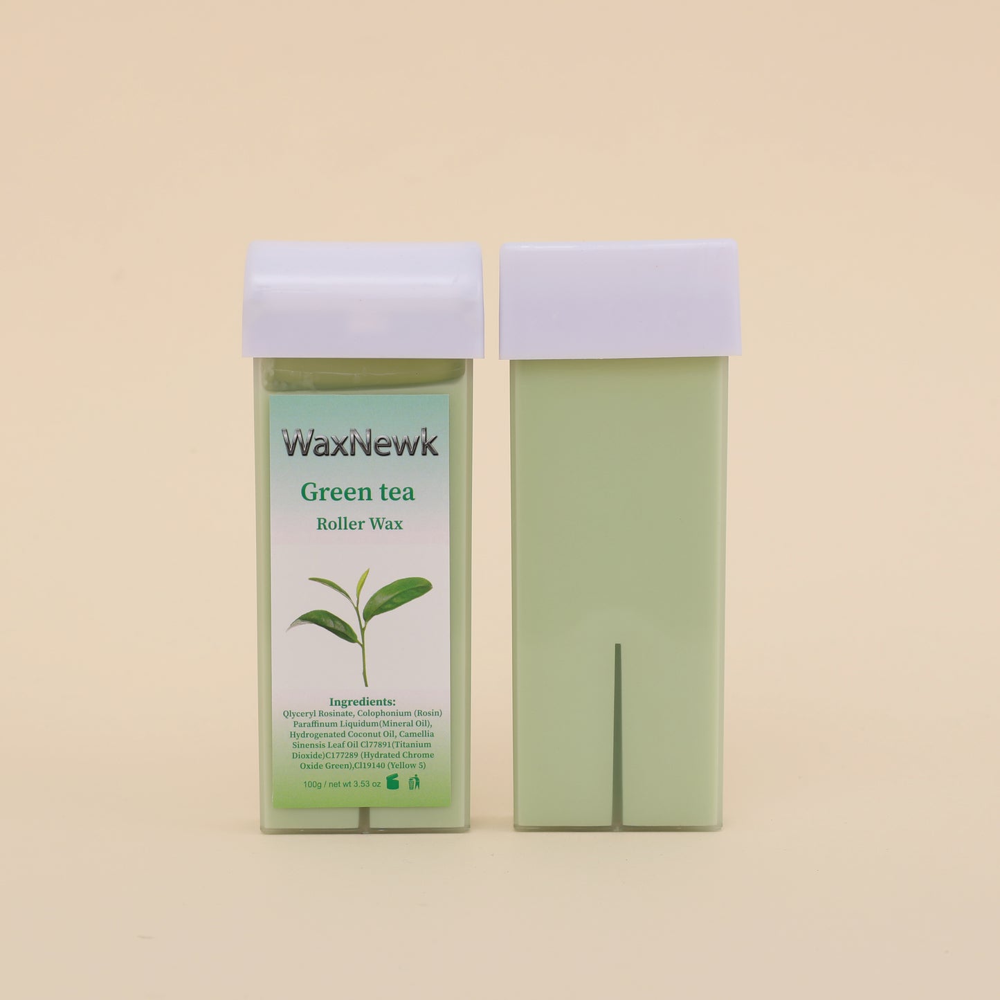 WaxNewK factory sale sensitive 100ml green tea soft Roll on Wax Cartridge