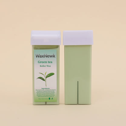 WaxNewK factory sale sensitive 100ml green tea soft Roll on Wax Cartridge