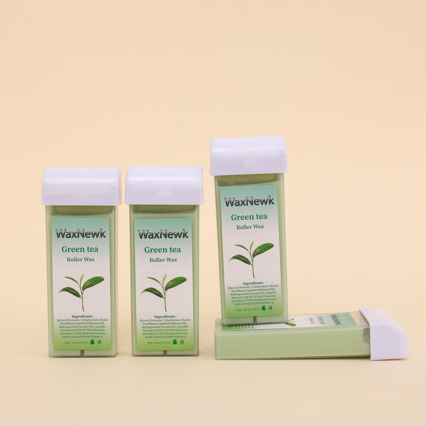 WaxNewK factory sale sensitive 100ml green tea soft Roll on Wax Cartridge