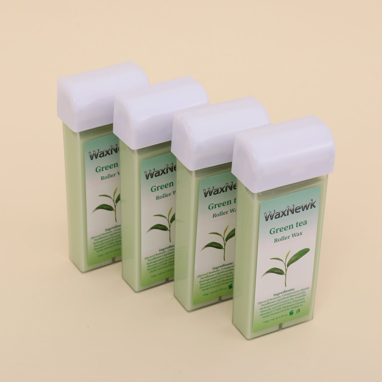 WaxNewK factory sale sensitive 100ml green tea soft Roll on Wax Cartridge