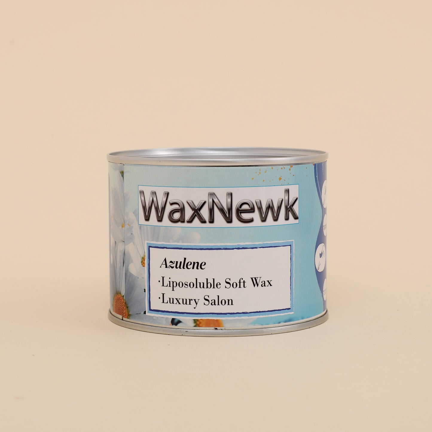 WaxNewK Wholesale 400g tin can depilatory warm soft Private label paste azulene wax hair removal hot wax
