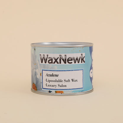 WaxNewK Wholesale 400g tin can depilatory warm soft Private label paste azulene wax hair removal hot wax