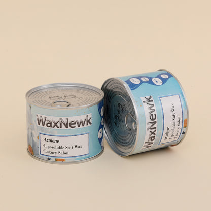 WaxNewK Wholesale 400g tin can depilatory warm soft Private label paste azulene wax hair removal hot wax