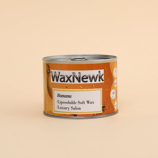 WaxNewK Wholesale Home Use Brow And Facial Hair soft warm wax 400g banana tin can depilatory Removal Wax