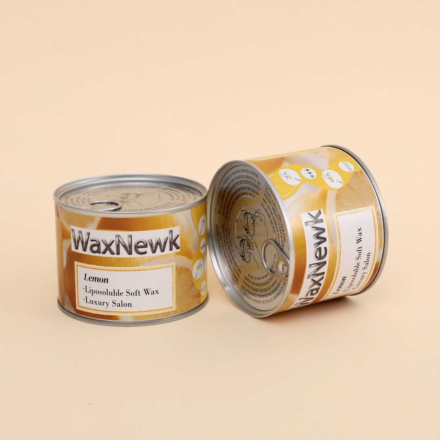 WaxNewK 400ml brazilian bikini depilatory waxing can in tin depilation 400g lemon warm liposoluble hair removal soft wax