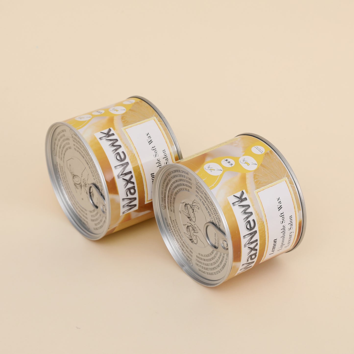 WaxNewK 400ml brazilian bikini depilatory waxing can in tin depilation 400g lemon warm liposoluble hair removal soft wax