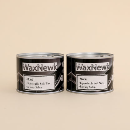 WaxNewK wholesale 400g black warm Wax Products for Hair Removal black soft Tin liposoluble soft body wax