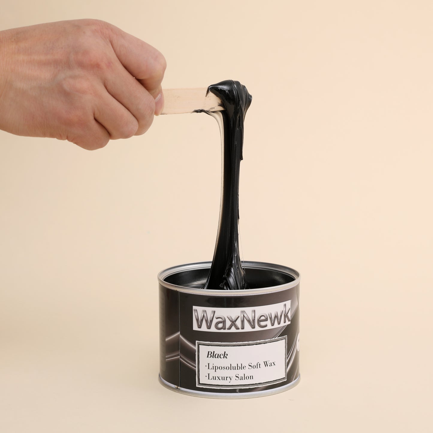 WaxNewK wholesale 400g black warm Wax Products for Hair Removal black soft Tin liposoluble soft body wax