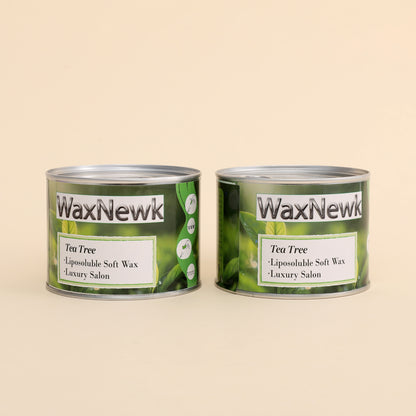 WaxNewK Tea tree bikini depilatory waxing can in tin depilation 400g cream warm hair removal soft wax