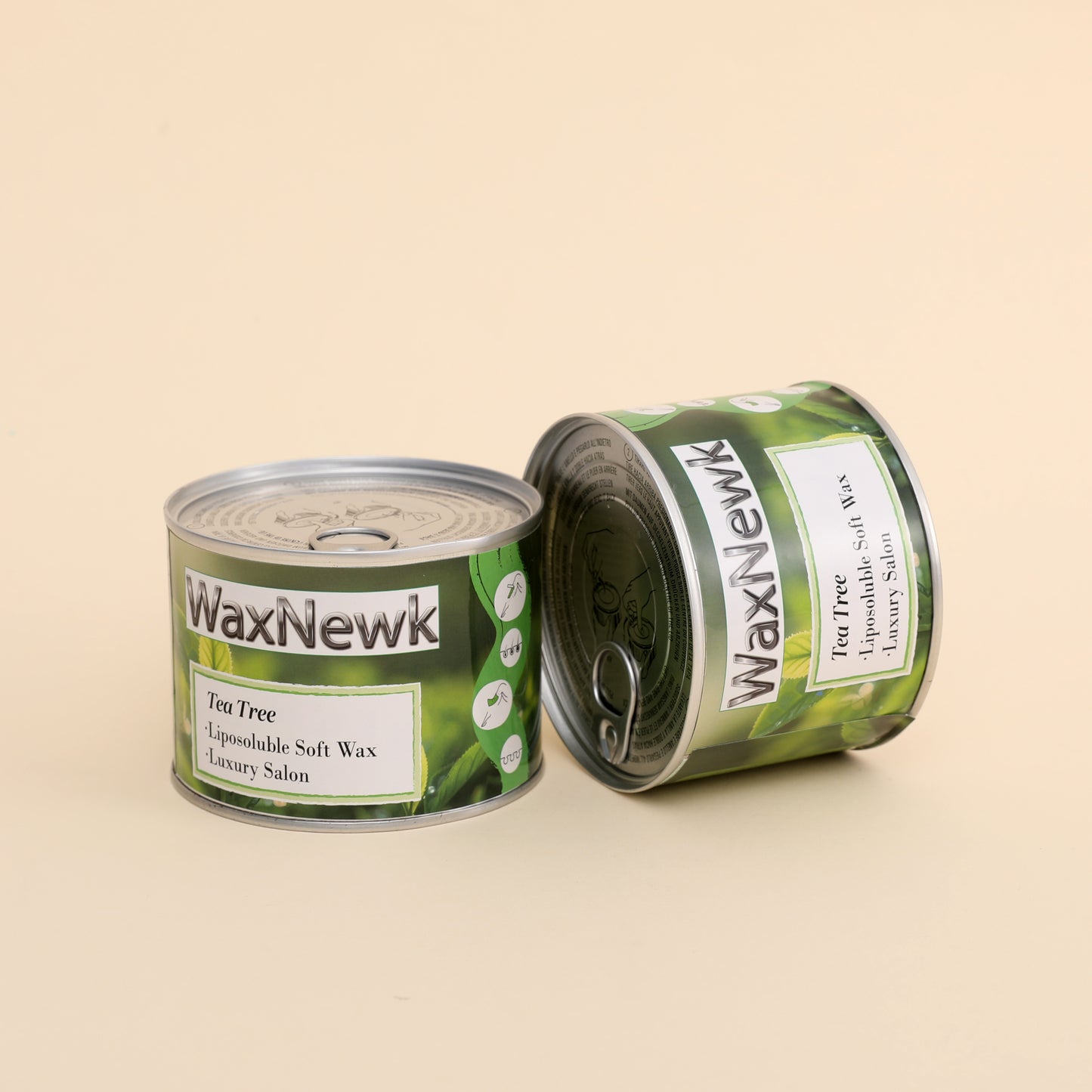 WaxNewK Tea Tree  Bikini Depilatory Waxing Can in Tin Depilation 400g Cream Warm Hair Removal Soft Wax