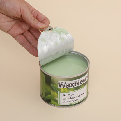 WaxNewK Tea tree bikini depilatory waxing can in tin depilation 400g cream warm hair removal soft wax