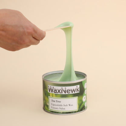 WaxNewK Tea tree bikini depilatory waxing can in tin depilation 400g cream warm hair removal soft wax