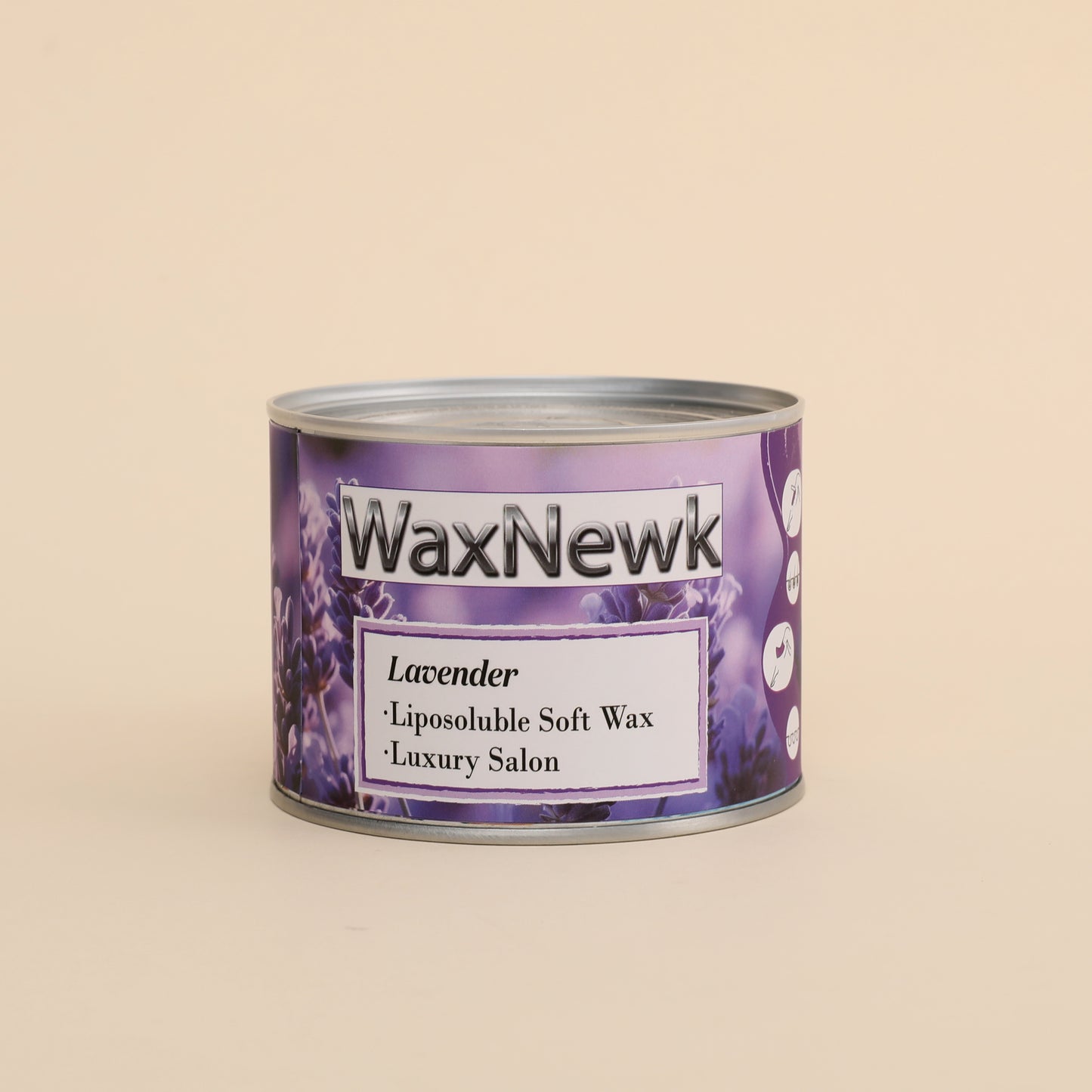 WaxNewK cera Waxing Supplies 400g lavender synthetic Cartridge warm hot soft in tin cans Hair Removal Liposoluble Wax
