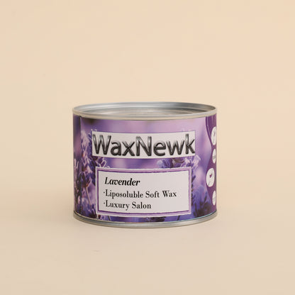 WaxNewK cera Waxing Supplies 400g lavender synthetic Cartridge warm hot soft in tin cans Hair Removal Liposoluble Wax