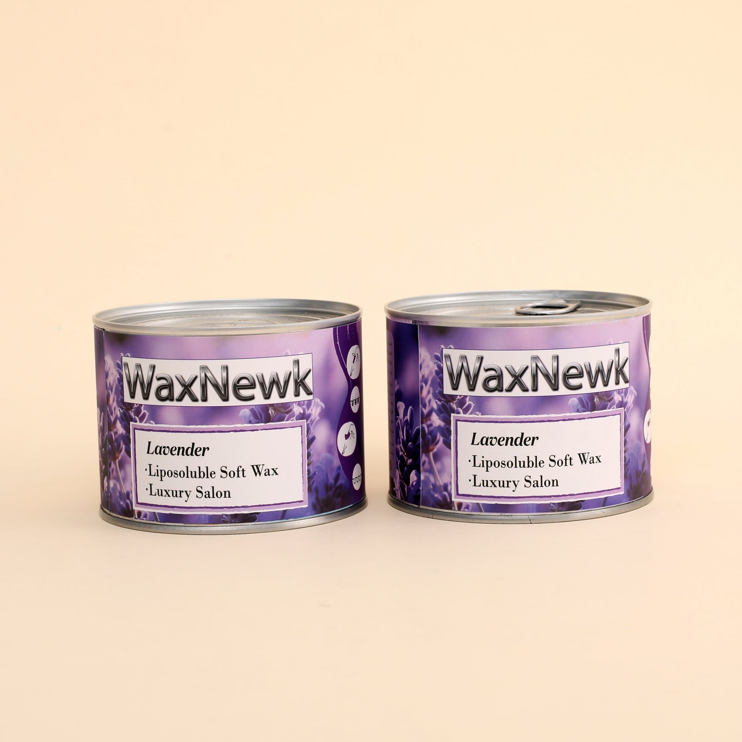 WaxNewK cera Waxing Supplies 400g lavender synthetic Cartridge warm hot soft in tin cans Hair Removal Liposoluble Wax