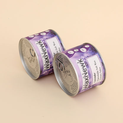 WaxNewK cera Waxing Supplies 400g lavender synthetic Cartridge warm hot soft in tin cans Hair Removal Liposoluble Wax