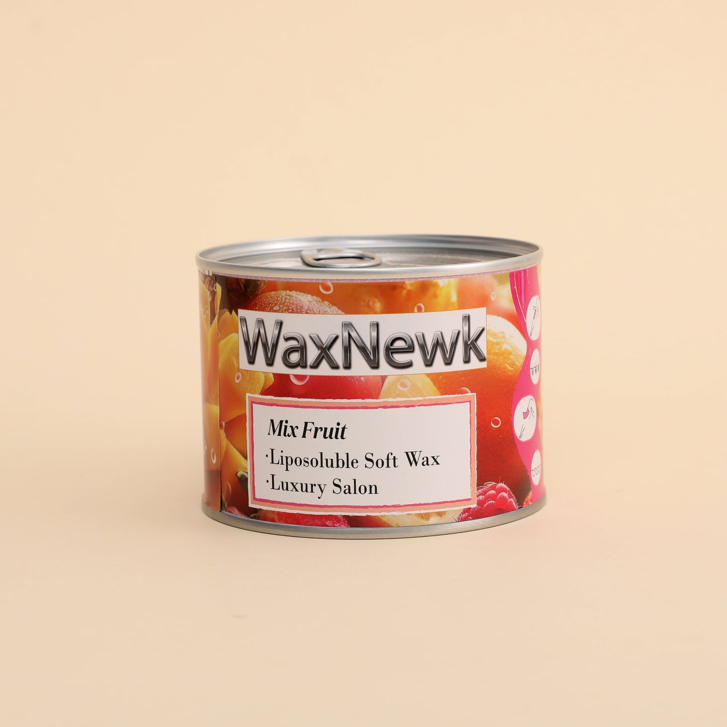 WaxNewK Wholesale best 400g mix fruit tin can depilatory warm soft wax for hair removal