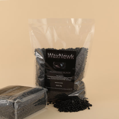 WaxNewK rosin free black wax 1kg 2.2lb 2.2 pound depilatory Hair Removal hypoallergenic body sensitive skin wax