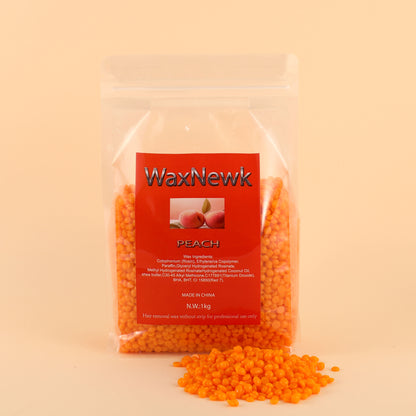 WaxNewK peach wax 1kg 2.2LB 1000g beauty salon dry fast waxing bean peach scent painless Rosin peach Hard Wax