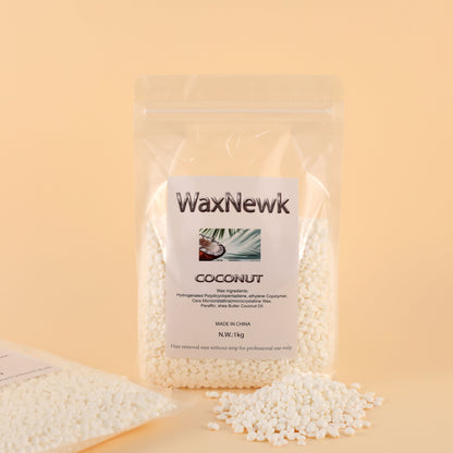 WaxNewK rosin free clear depilatory wax 1kg 2.2LB low melting point viscous strong hair removal transparent wax