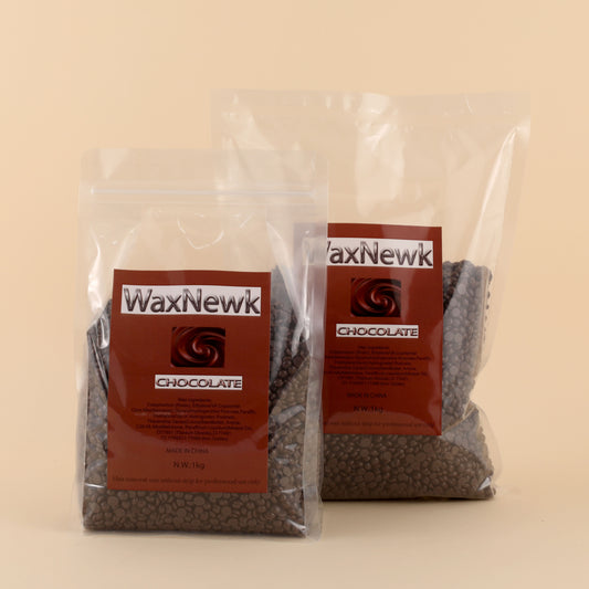 WaxNewK chocolate wax 1kg 2.2 lb 2.2 pounds brown dry fast Private Label Depilatory Hard Wax Beads For Body Waxing