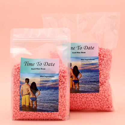 Private label New Product 1kg bag Beads Depilatory Pink Rose Paperless Painless Hair Removal Hard Wax