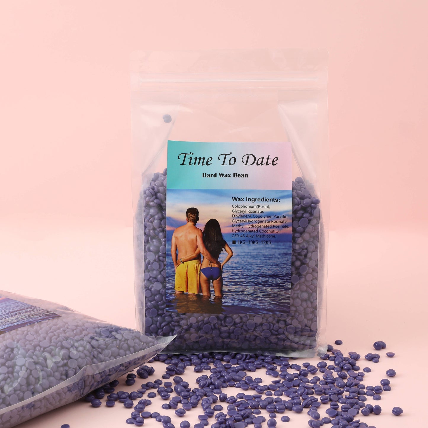 1kg 1000g 2.2 lb 2.2 pound Hard Wax Beads Lavender beads Hair Removal Natural Gentle Wax for Brazilian Bikini