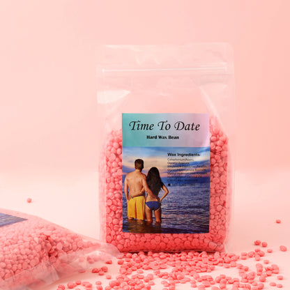 Private label New Product 1kg bag Beads Depilatory Pink Rose Paperless Painless Hair Removal Hard Wax