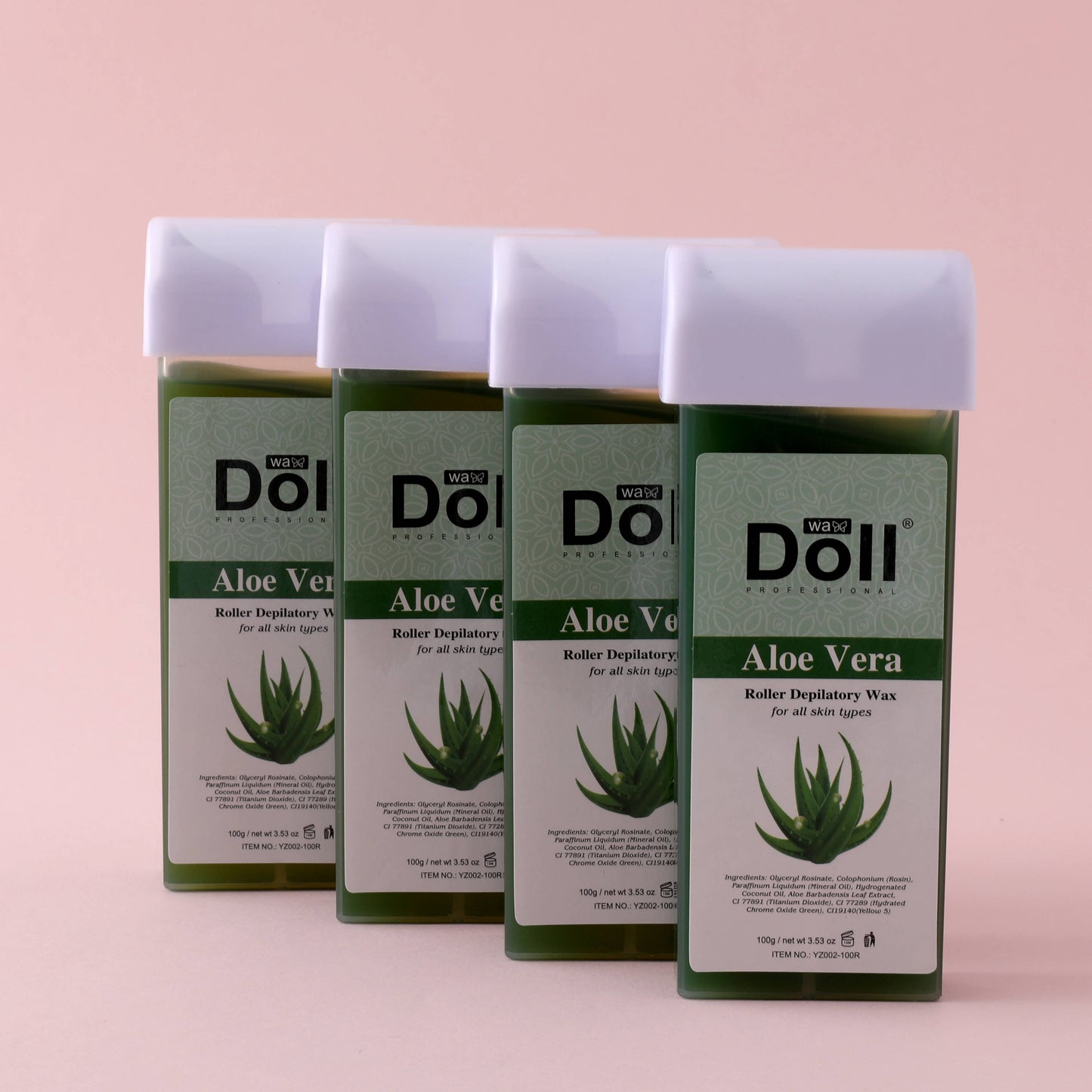 100g Aloe Vera Roll on Hot Film Hair Removal Hot Wax Wholesale natural Depilatory roller Wax Factory