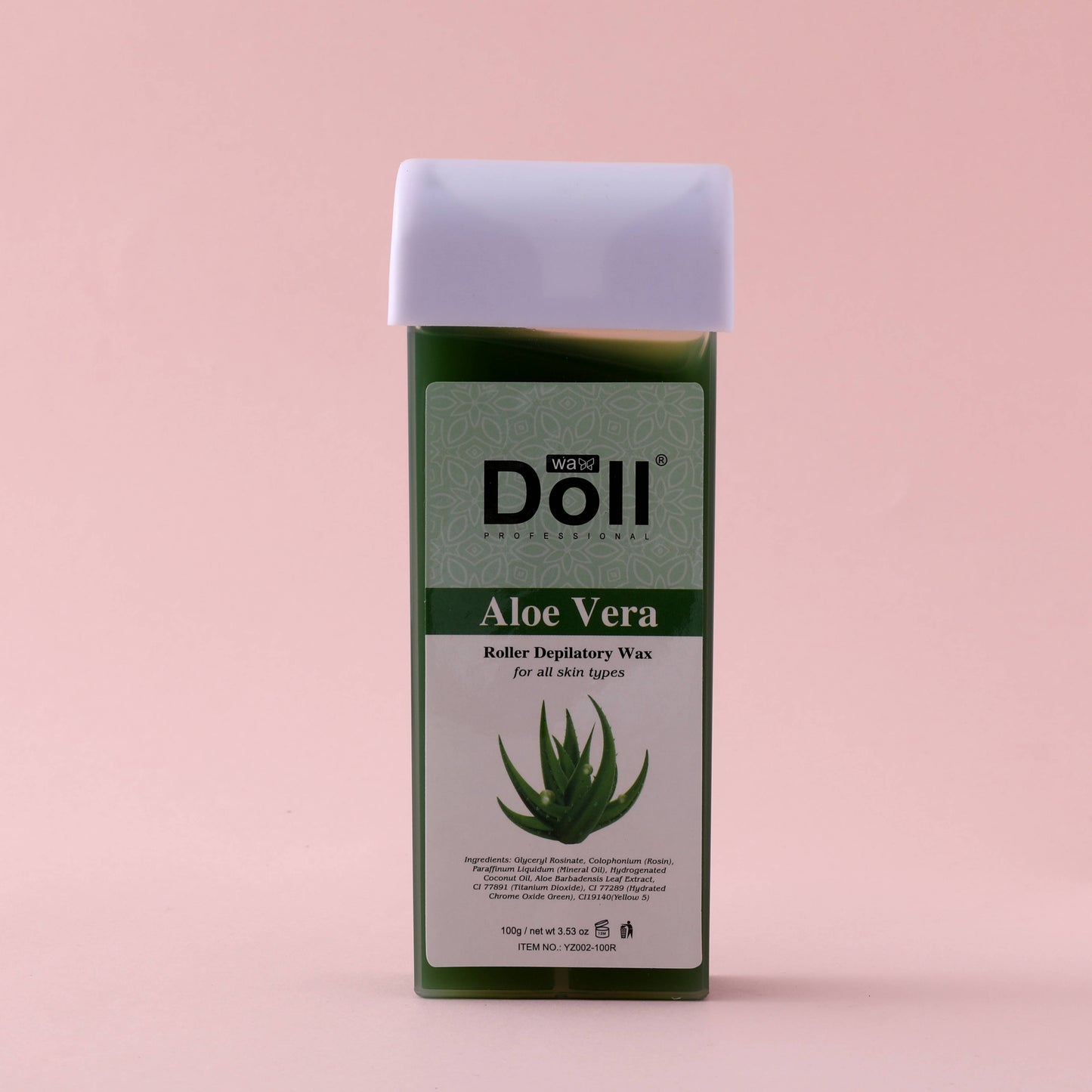 100g Aloe Vera Roll on Hot Film Hair Removal Hot Wax Wholesale natural Depilatory roller Wax Factory