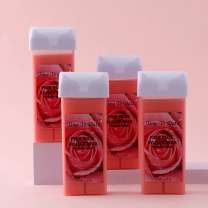 100g Pink Rose Roll-on Hot Film Depilatory warm Wax depil Hair Removal liposoluble soft Wax roller Cartridge