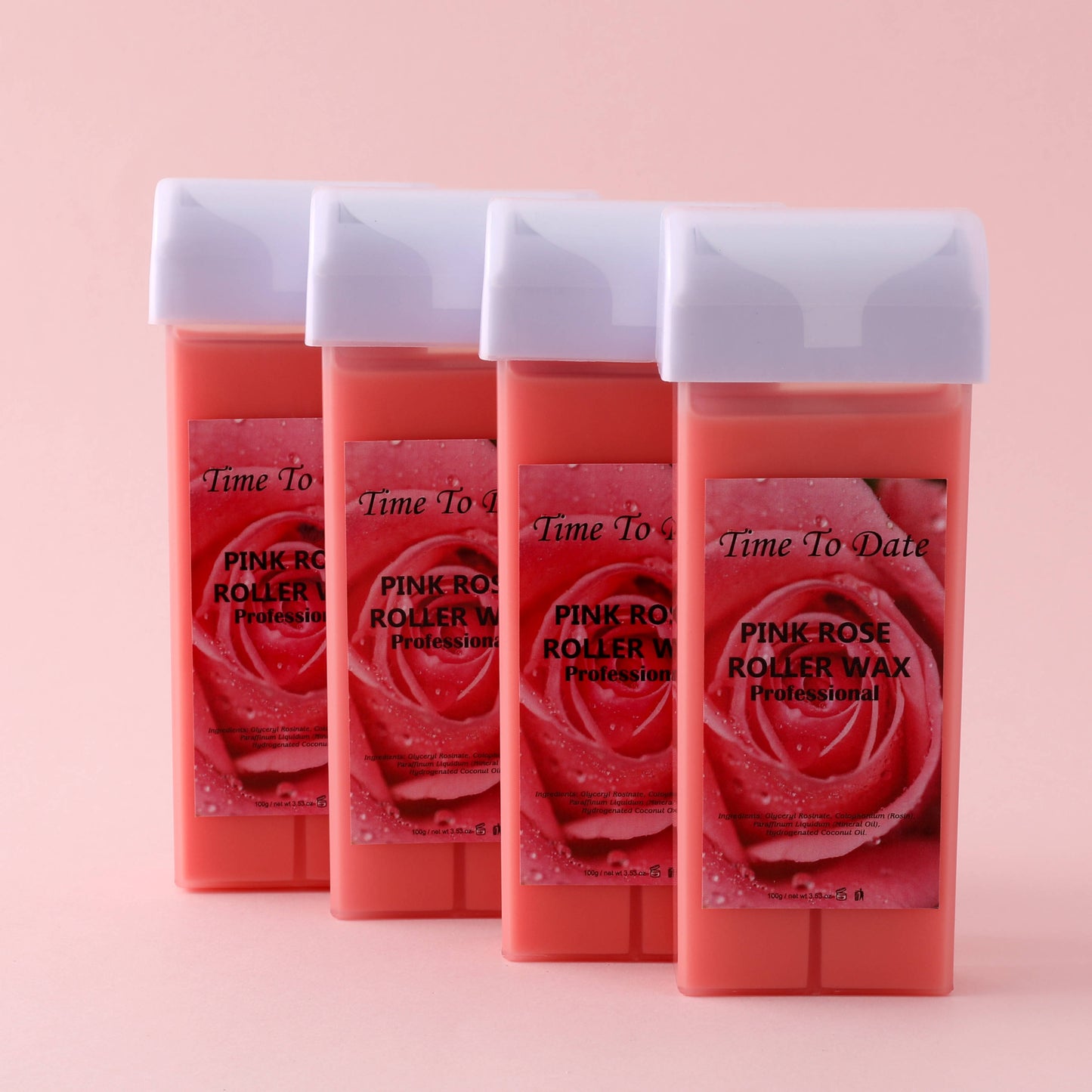 100g Pink Rose Roll-on Hot Film Depilatory warm Wax depil Hair Removal liposoluble soft Wax roller Cartridge