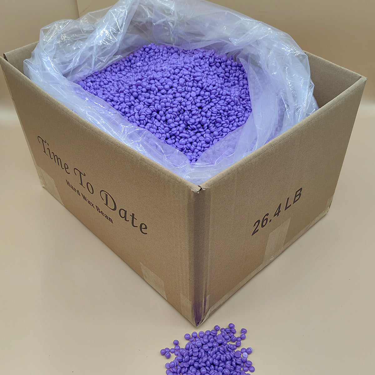 12kg 26.4LBS rosin free glitter lavender purple color beauty spa choice stripless wax