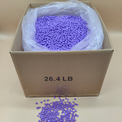 12kg 26.4LBS rosin free glitter lavender purple color beauty spa choice stripless wax