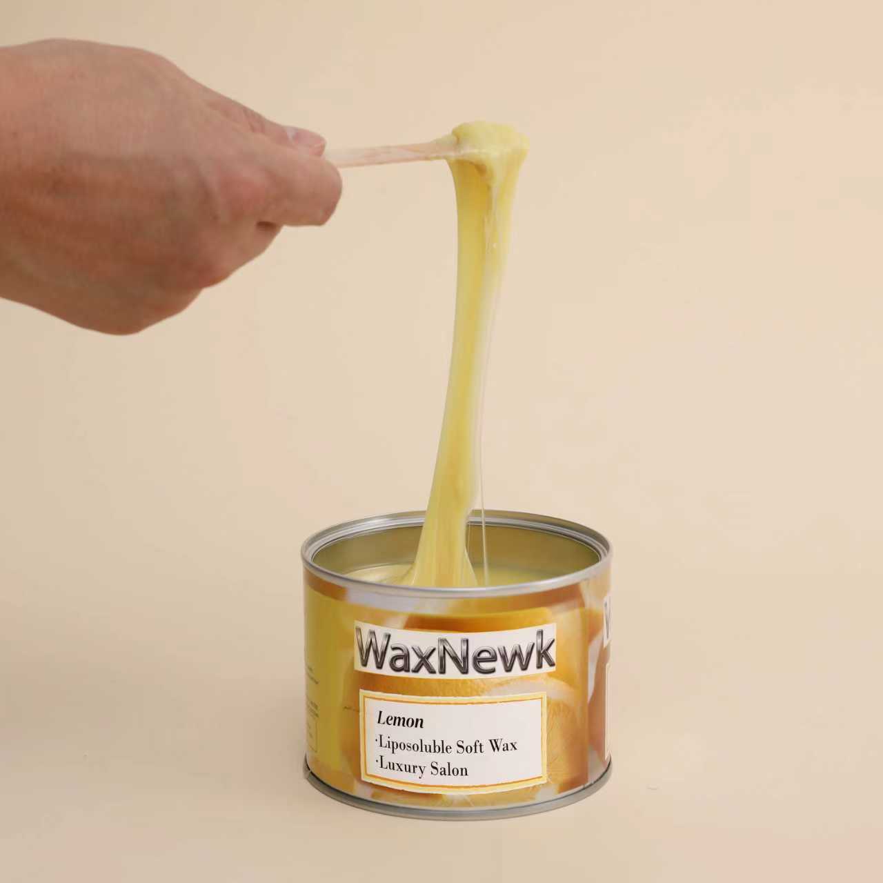 WaxNewK 400ml brazilian bikini depilatory waxing can in tin depilation 400g lemon warm liposoluble hair removal soft wax