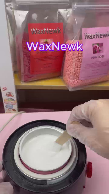 WaxNewK Cera Waxing Supplies 400g Rosin Free Coconut Warm Hot Soft in Tin Cans Hair Removal Liposoluble Wax